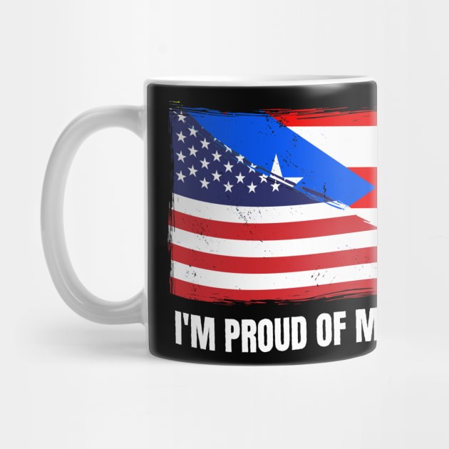 Proud Puerto Rico Flag, Puerto Rico gift heritage, Puerto Rican girl Boy Friend Boricua Puertoriqueño by JayD World